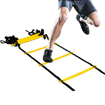 Agility Ladder Flexibility Speed Ladder, Sports Training Set,Fitness Jumping Ladder Footwork Sport Equipment,for Kids/Adults Outdoor Training(Size:8m) - size: 8m