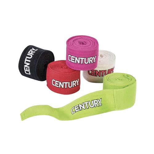 Century 108 Inch Boxing Hand Wraps with Thumb Loop for Martial Arts Kickboxing Punching – MMA Muay Thai Men and Women Elastic Inner Glove for Hand & Wrist Supports – Pair | Red