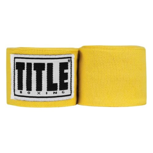 Title Boxing Elastic Mexican Hand Wrap, Gold, 180"