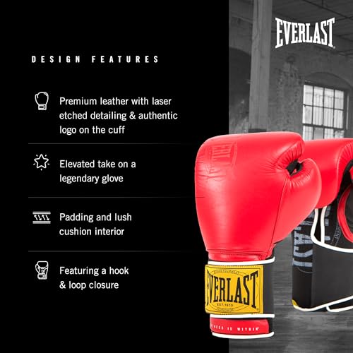 Everlast Everlast Classic Training Glove - color: Red, size: 16OZ