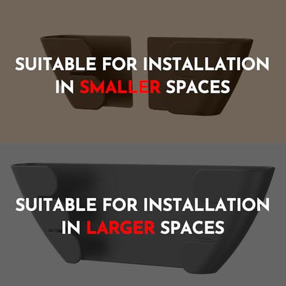 Universal Adjustable Pot Lid Holder Organizer for Cabinet - Upgraded Patented Niceyos 4 Pack Pan Lids Organizers Inside Cabinet Door Wall Mount Pots Top Rack for Kitchen Cupboard Fit 6" to 13" (Black) - size: 4Pack-Black