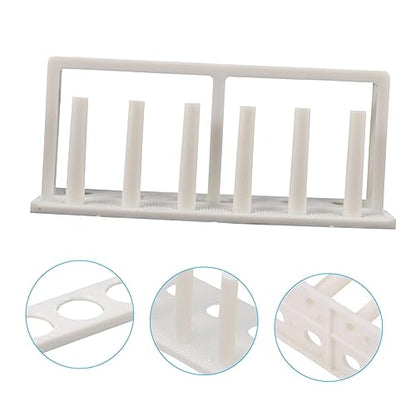 Zerodeko 2pcs Portable Test Tube Holder for Water Quality Testing Organizer Rack for Laboratory Use Anti-slip Design for School Science Projects and Experimentation