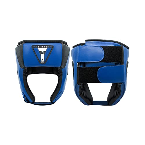 TMA Adult Headgear for Boxing, MMA Training and Kickboxing, Helmet for Sparring, Muay Thai and Taekwondo - color: Blue