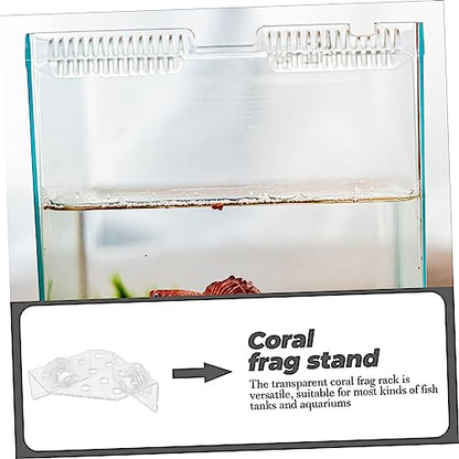 Toddmomy Coral Rack Stand for Fish Tank Acrylic Coral Holder for Aquatic Displays Wear-Resistant Versatile Design Aquarium Supply