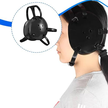 Wrestling Headgear Adult Adjustable with Chin Pad NBR Soft Construction Suitable for Sports Training Men