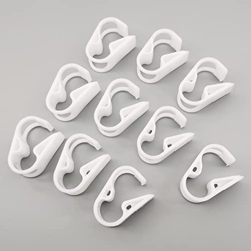 10PCS 10-16mm/2/5''-2/3'' Plastic Clamps for Tubing 8 Grades Adjustable Flow Control Plastic Clips Shut off Laboratory Industry Hose Pinch Valve - size: for tube OD 2/5''-2/3'' (10-16mm)