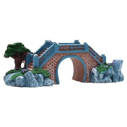3X Tank Bridge Realistic Bridge Multifunctional Sturdy Crafts Landscaping Accessories Aquarium Decoration for Patio Porch