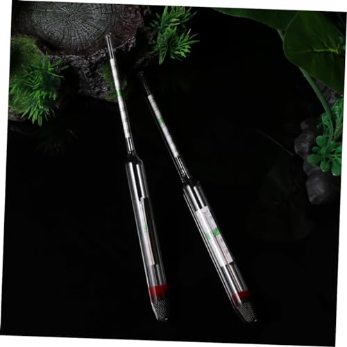 2pcs Aquarium Hydrometer Salt Water Meter Sea Salt Digital Thermometer