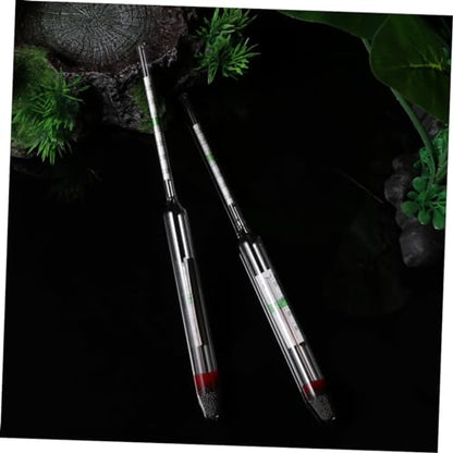 2pcs Aquarium Hydrometer Salt Water Meter Sea Salt Digital Thermometer