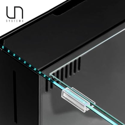 Ultum Nature Systems Tank Lids - Ultra Clear Frameless Aquarium Cover for Rimless Glass Tanks - 45A Dual AIO (Lid + Clips)