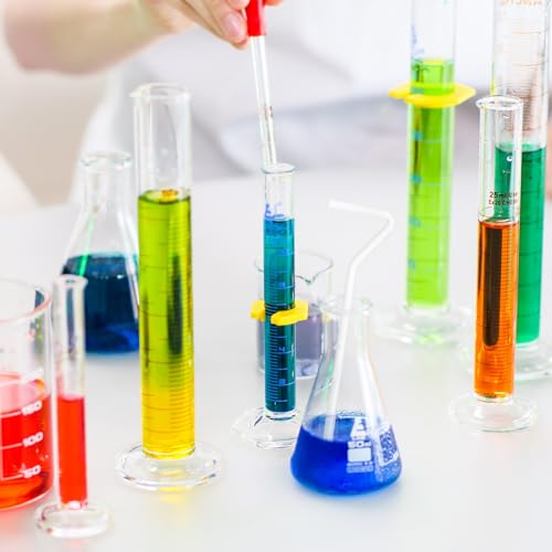 Baluue Glass Cell Spreader, 4pcs Glass Coating Rod, Glass Spreader Professional 6" Lab Glass Rod Tools Cell Laboratory Spreader Supplies
