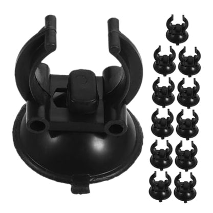 Toyvian 12pcs Aquarium Air Tubing Clamp Heavy Duty Suction Cup Clips Fish Tank Suction Cup Holder Replacement for Aquarium Parts