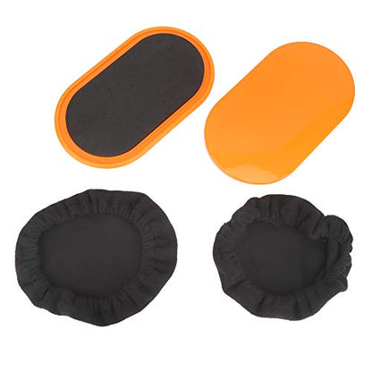 Exercise Core Sliders, Ergonomic Oval Design Sliding Discs Set of 2 for Yoga Pilates Home Fitness Workouts Full Body Training