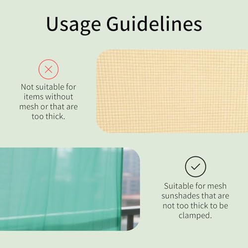 100pcs Shade Cloth Clips, Plastic Round Heavy Duty Lock Grip for Sun Shade Sunshade Net Tarp Clamps Anti Bird Netting Garden & Greenhouse Cover Secure Windproof Reusable Fabric Accessories (Black)
