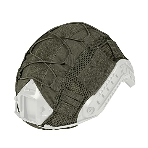 IDOGEAR Tactical Helmet Cover for Fast Helmet Covers Airsoft Military Paintball Hunting Shooting Gear - color: Ranger Green