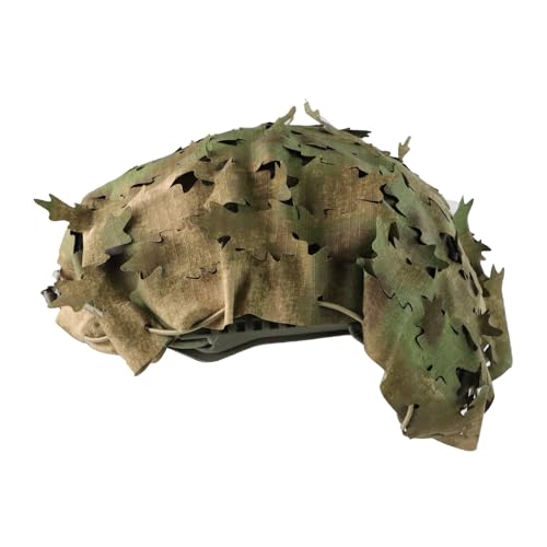 Tactical Helmet Cover Breathable Mesh Camo Camouflage Helmet Cover Great for Tactical Military Gear Combat Fast Helmet - color: FG