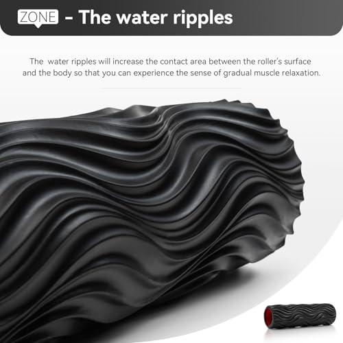 SUBCULTUREPICK Foam Roller High-Density Rollers, Deep Tissue Muscle Massage | Fitness Roller for Stretching, Relieves Muscles, Improves Mobility, Pilates, Yoga, Ideal for Athletes, Beginners & Recovery - color: Black