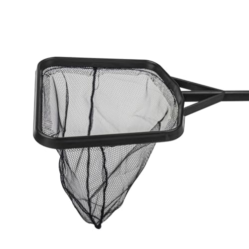 Functional Aquariums Square Fishing Net with Long Handle for Catching Fish Shrimp Tanks Aquariums Tool, Small