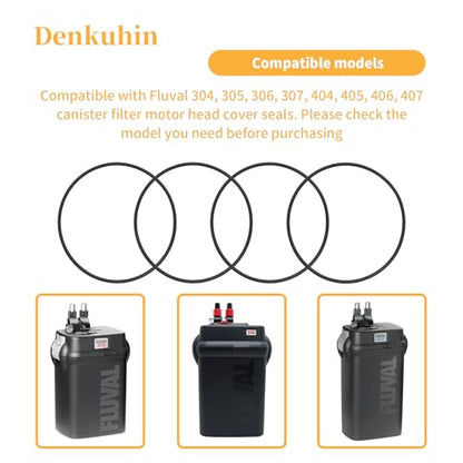 A20063 A20064 O Ring for Fluval 304 305 306 307 404 405 406 407 Canister Filter Motor Head Lid Seal Ring (4/Pack)