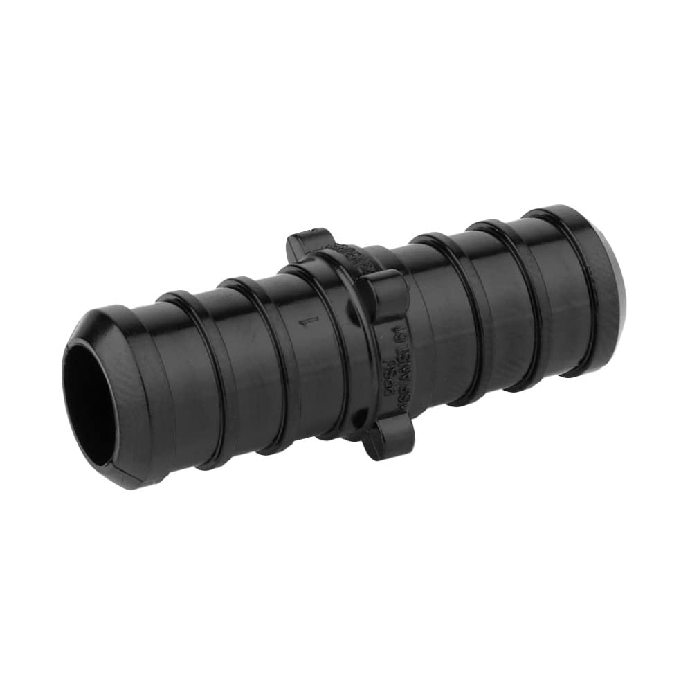 10-Pack EFIELD Poly PPSU Barb Crimp Pex Fitting 3/4" X 3/4" Straight Coupler For Pex Tubing Connection, ASTM 2159,(PPSU1807002)