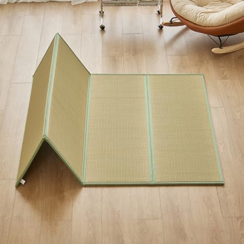 Natural Rush Grass Floor Tatami Mat,Twin XL 83" x 39" x 0.5" - size: 3'3" x 6'11"