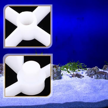 ibasenice 2pcs Aquarium Filter Plates Plastic Tank Dividers Wear-Resistant Gravel Boards for Undergravel Filters Fish Tank Bottom Separation White
