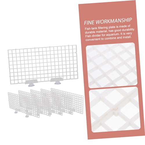 1set Fish Breeding Divider Aquarium Isolation Board Tank Separator Design for Mixed Breeding Aggressive Fish Separation Easy to Install and Expand