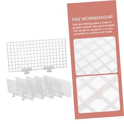 1set Fish Breeding Divider Aquarium Isolation Board Tank Separator Design for Mixed Breeding Aggressive Fish Separation Easy to Install and Expand