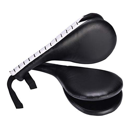 Martial Arts Training Target for Kickboxing and Karate, a Double Kick Pad with Two Striking Leaves for TKD Practice Kicking Pad Drills for Adults and Youth