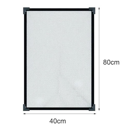 Aquarium Screen Top Cover Protective Net Anti Jumping Tear Resistant DIY Kit Fish Guard Easy to Use - size: 80cmx40cm