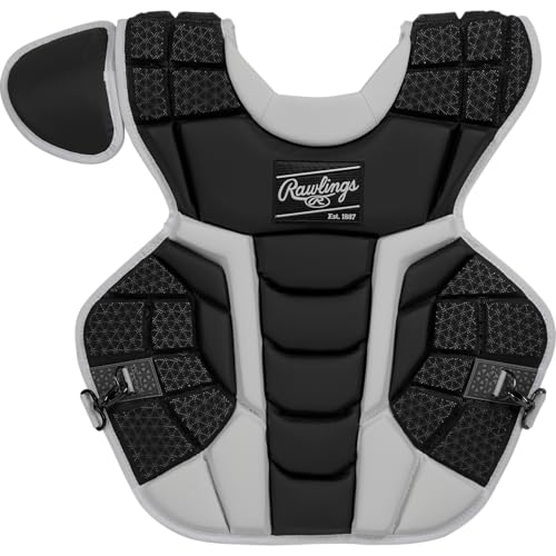 Rawlings | MACH Catcher's Chest Protector | Baseball - color: Black/White, style: Adult - 17"