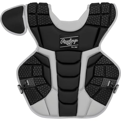 Rawlings | MACH Catcher's Chest Protector | Baseball - color: Black/White, style: Adult - 17"