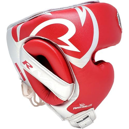 RIVAL Boxing RHG100 Professional Headgear - Lightweight Construction with Wide, Lateral Eye Opening for Maximum Visibility - color: Red/Silver, size: Medium