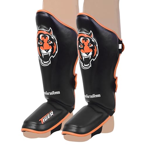 Shin Guards for MMA, Muay Thai, Kickboxing, Leg Instep Protection, Sparring, Training, Karate, Boxing, Taekwondo, Unisex - size: Medium
