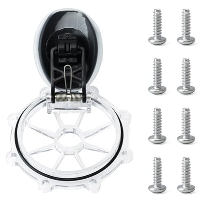 263042Z 2-Way Check Valve Cover Kit Compatible with Pentair 2-Inch Pool CPVC Check Valve Rebuild 263042, Not Replacement for FullFLOXF 263060 263077, Transparent Cover Assembly with Flapper
