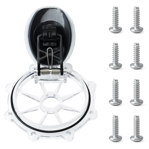 263042Z 2-Way Check Valve Cover Kit Compatible with Pentair 2-Inch Pool CPVC Check Valve Rebuild 263042, Not Replacement for FullFLOXF 263060 263077, Transparent Cover Assembly with Flapper