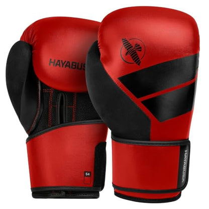 Hayabusa S4 Boxing Gloves - Sparring & Muay Thai - color: Red, size: 12 oz, Small