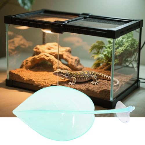 Turtle Basking Area - Reptile Tank Leaf Terrace, Floating Terrarium Creatures | Climb Support Pad, Suction Accessory Rest Spot, Gecko Toad Frog Deck for Garden Aquatic Display