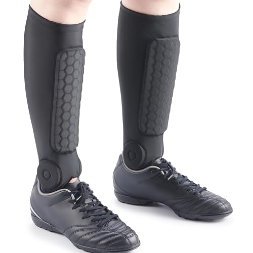 Soccer Shin Guards, Soccer Shin Guard Pads with Calf and Ankle Protection, SoccerProtective Equipment for Youth and Adult, SoccerAccessories for Boys and Girls - color: Black, size: Small