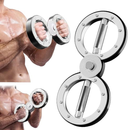 Arm Training Wheel, Hand Trainer and Forearm Trainer, Adjustable Arm Trainer for Wrist, Shoulder & Chest, Punch Speed Trainer and Martial Arts Arm Strength Device - color: Black & white