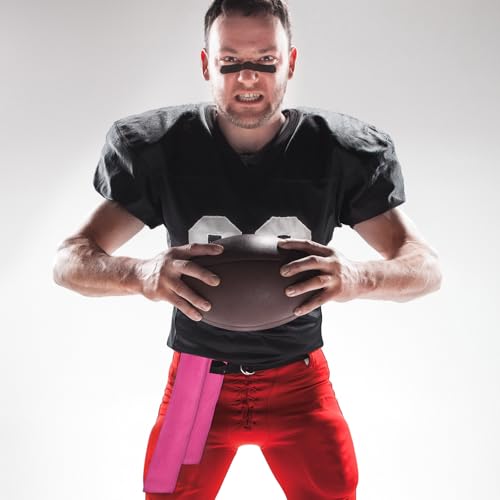 Fanfanwin 6 Pcs Football Towels with Buttons Quick Dry Sports, Pink | Button Design Prevents Slipping, Quick Dry Basketball Workout, Lightweight Sweat Absorbent Towels Athletes Gym Training Use - color: Pink