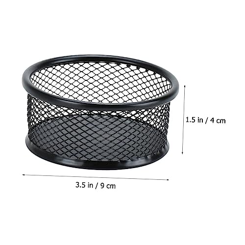 Alipis Mesh Paperclip Storage Container Lid Office Desk Organizer for Iron Paper Clips 1-Piece Multi-Purpose Holder for School and Office Supplies