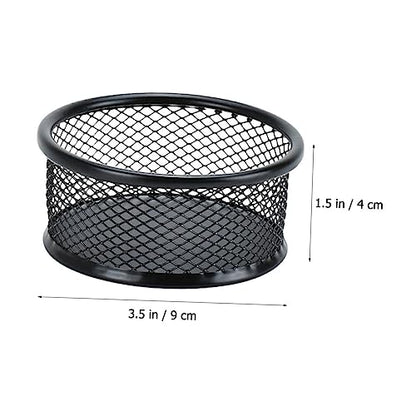Alipis Mesh Paperclip Storage Container Lid Office Desk Organizer for Iron Paper Clips 1-Piece Multi-Purpose Holder for School and Office Supplies