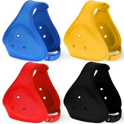 Jerify 4 Pcs Wrestling Headgear Ear Guards Soft Head Protection | Youth Wrestlers Training, Grappling Protection with Adjustable Straps, Soft Comfort Design for Boys Girls, Multi-color