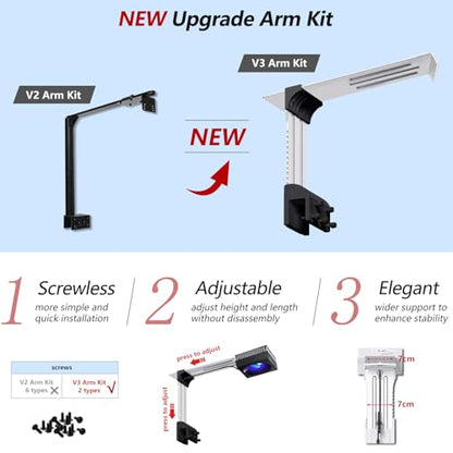 4PCS RL90 Full Spectrum Led Aquarium Light Fish Tank LED Light Reef Light Marine Aquarium Tank Lamp for 96" 240CM Reef Fish Tank Light with Smart APP Control(Full Spectrum - with Arm Kit) - color: White, size: Full Spectrum - With Arm Kit