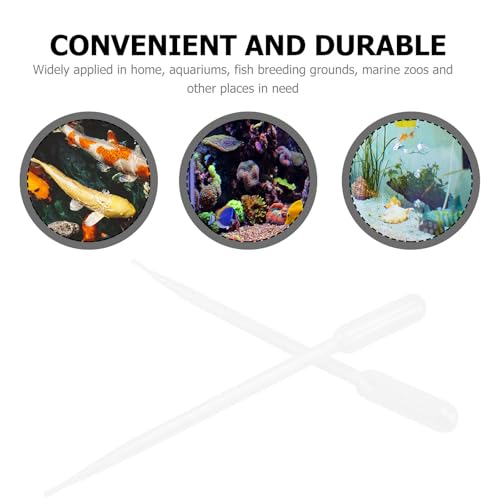 FRCOLOR 10pcs Shrimp Feeders Plastic Syringe Tubes 5ml Manual Liquid Feeders for Marine Fish Aquarium Feeding Tools