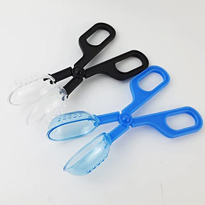 4PCS Reptile Feeding Clamp & Poop Scoop - Cage & Fish Tank Cleaning Tools for Gecko, Lizard & Bearded Dragon