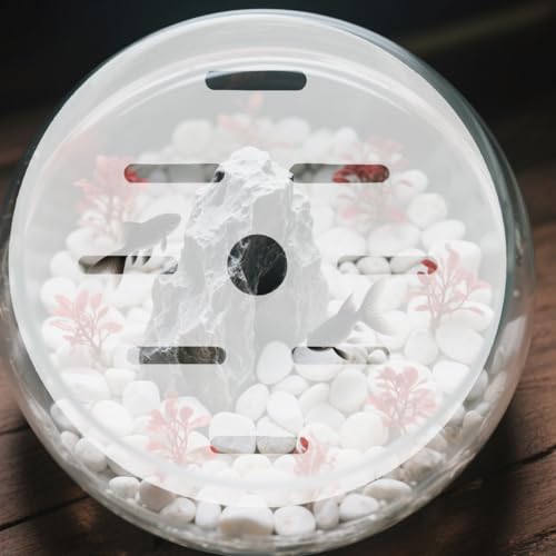 BETOOKY Fish Tank Lid: 22cm/8.65" Round Aquarium Lid Cover - Transparent Acrylic Tank Protective Cover - Replacement Decor Accessory for Fish Bowl Terrarium - size: 22.00X22.00X0.30CM