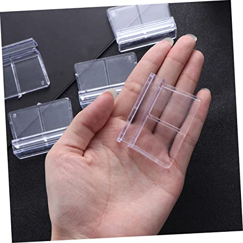 VICASKY 10Pcs Transparent Plastic Aquarium Support Bracket for Fish Tank Cover and Fish Tank Accessories for Home Aquarium Setup