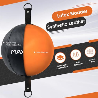 MaxxMMA Double End Ball, Pump Included
